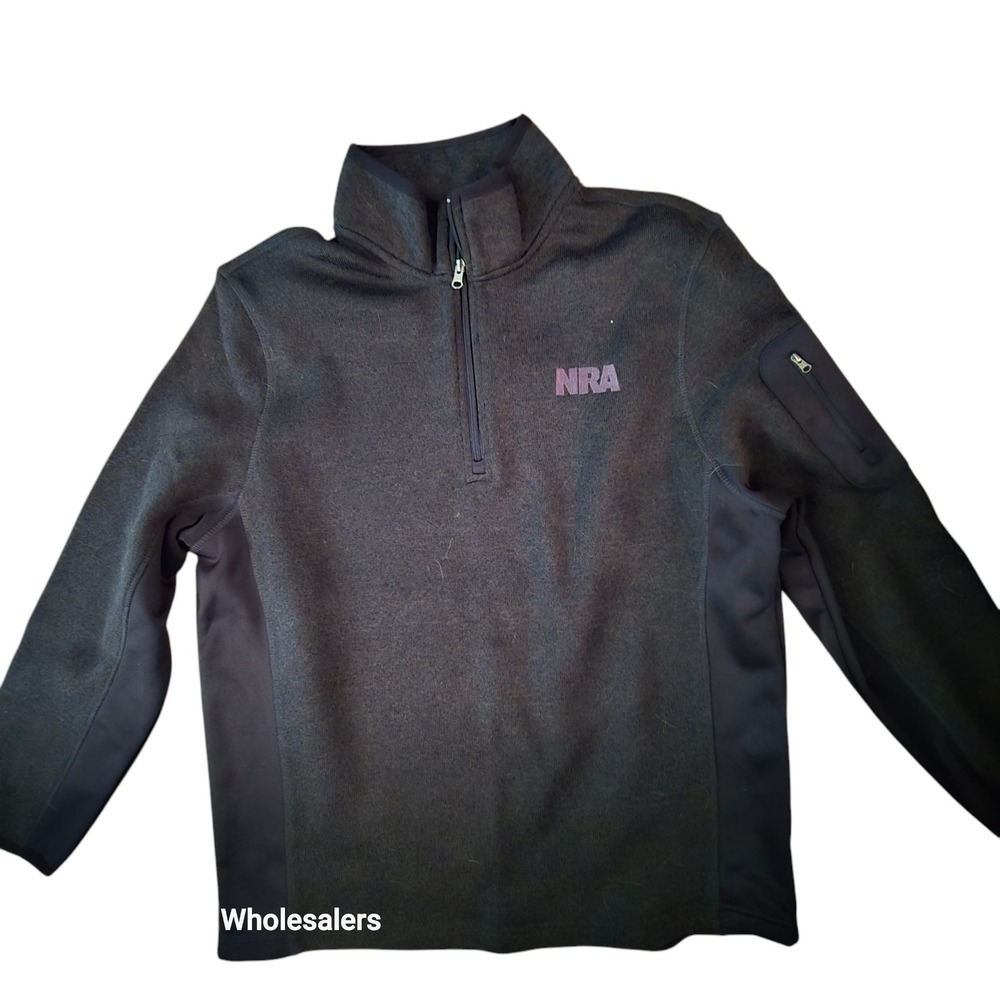 NRA Pullover Jacket Mens Quarter Zip Activewear Outdoor‎ Top XL